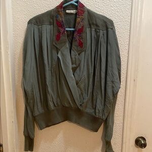 Vintage Marc D’alcy Embroidered Green Women's Jacket